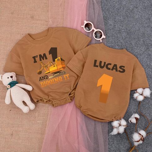 Personalized Space Astronaut 1St Birthday Romper, First Trip Around The Sun Outfit Boy, First Birthday in Kuwait