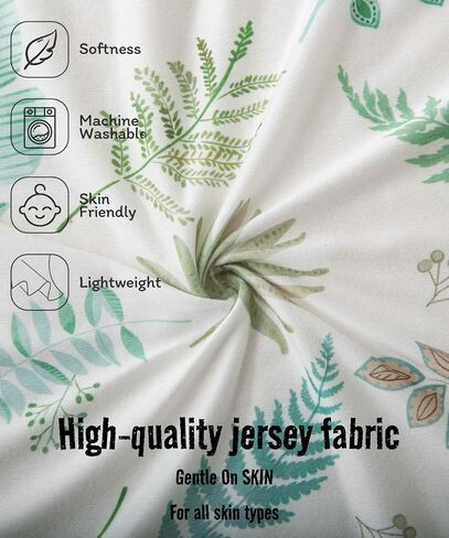 SDY Jersey FloralCrib Sheets for Baby Girls,52"x28"x8,2 Pack,Pink Flower Standard Oval/Retangle Crib Mattress Sheets for Toddler,Super Soft Breathable in Saudi Arabia