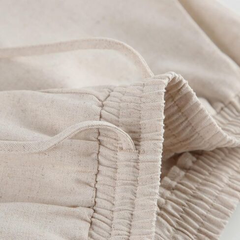 Linen Two Piece Set Women Sleeveless Crop Top Drawstring Wide Leg Pants Summer Vacation Outfits Going Out Loungewear in Saudi Arabia