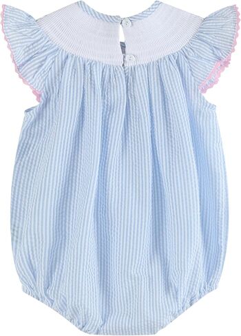 Lil cactus Baby Girls Smocked Romper Spring Summer Outfit Toddler Little Girls Boutique Cotton Bubble Wear in Kuwait