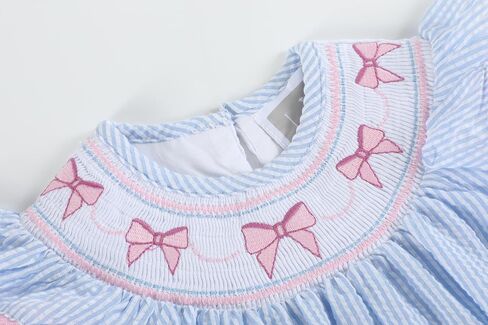 Lil cactus Baby Girls Smocked Romper Spring Summer Outfit Toddler Little Girls Boutique Cotton Bubble Wear in Kuwait