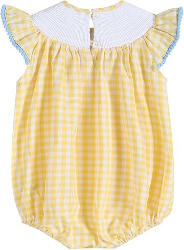 Lil cactus Baby Girls Smocked Romper Spring Summer Outfit Toddler Little Girls Boutique Cotton Bubble Wear in Kuwait