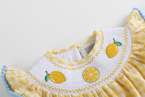 Lil cactus Baby Girls Smocked Romper Spring Summer Outfit Toddler Little Girls Boutique Cotton Bubble Wear in Kuwait