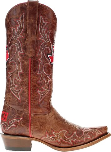 Vaccari Women's Annie Genuine Leather NCAA Athletics Embroidery & Studs Snip Toe Cowgirl Boots in Kuwait