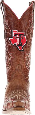 Vaccari Women's Annie Genuine Leather NCAA Athletics Embroidery & Studs Snip Toe Cowgirl Boots in Kuwait