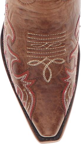 Vaccari Women's Annie Genuine Leather NCAA Athletics Embroidery & Studs Snip Toe Cowgirl Boots in Kuwait