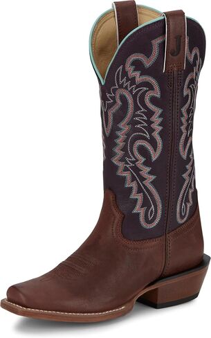 Justin Women's Breaking News 13" Medium Square Toe Western Boot in Saudi Arabia