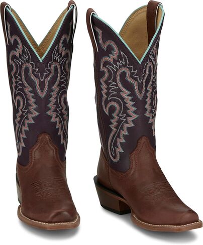 Justin Women's Breaking News 13" Medium Square Toe Western Boot in Saudi Arabia