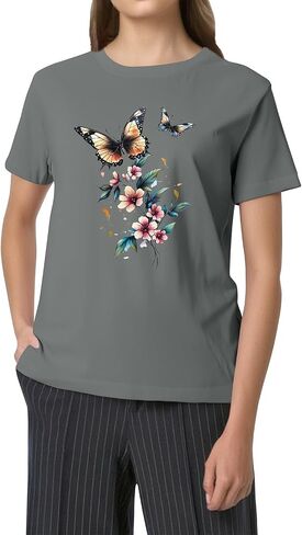 Graphic Tees for Women Hawaiian Shirts Business Casual Tops Summer Womens Tshirts Work Womens Fashion 2025 in Kuwait