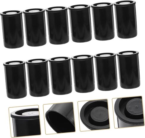 Mipcase 4Sets 36pcs Film Canisters مع حاويات تخزين خفيفة الوزن لغطاء لخطاف لصيد الأسماك والأدوات حقيبة جيب مريحة للتنظيم والسفر 36pcs*4 in Kuwait