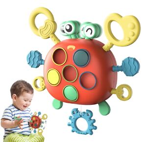 ألعاب Baby Montessori لمدة 18 شهرًا ، ألعاب حسية للأطفال الصغار ، والسفر للطائرات أمرًا ضروريًا لمدة عامين ، هدايا عيد ميلاد ، مهارات نشاط السلسلة السحب للسفر ، هدايا الأطفال للفتيان
