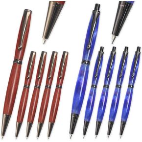 مجموعة Combo Pen و Pency Pen و Pencil - Gun Metal ، 10 حزمة