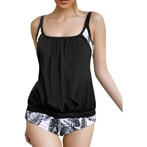 Bikini Bathing Suits for Women 2025 Two Piece Swimsuits Tummy Control Bottom Ruffle Tops High Waisted Tankini Sets