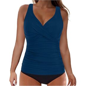 Tankini Bathing Suits for Women with Bra 2 Piece Modest Swimsuit Swim Tops and Bottom Athletic Swimwear 2025