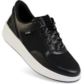 Kizik Slip On Sneakers: Brisbane - Durable Full Grain Leather, Breathable Mesh, Convenient, Hands Free Womens Walking Shoes for Everyday Comfort