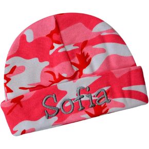 Embroidered Baby Hat with Custom Personalization for Baby Girls and Boys Your Custom Embroidered Name