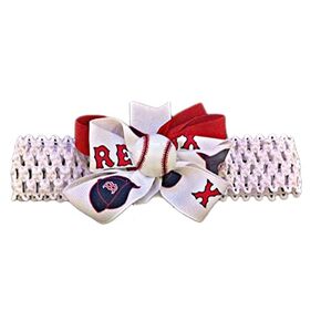Red Sox Baby Girl Bow Bow Crocheted Crocheted