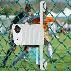 Tripod Fence Mount for Start,Comes with Protective Clam Cover Avoid Exposure to Sun and Rain, Mini Fan Keep Start from Overheating,Tripod Mount Attach Your Cam Wherever You Want