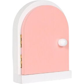 Magically Door Shape Wood Outlet Coverplate Artisanal Child and Pet Protective Light Switches Guard Shield