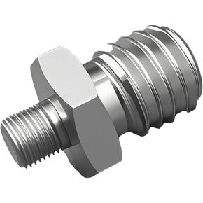 M12 5/8-11 Thread Adapter for Polishers & Sanders – Alloy Steel Tool Accessory, Silver, 1-Pack