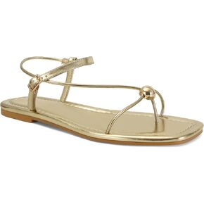 Black Strappy Flat Sandals for Women Comfortable Open Square Toe Sandals Dressy Beach Thong Flip Flop Slides Sandals