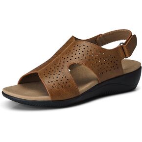 SHIBEVER WOMINT'S FART SANDALS مريحة قوس قوس الأنيقة العظمية المفتوحة في الصيف الصيفية المشي النساء