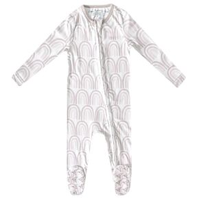 Copper Pearl Zip-Up Footie Baby Pajamas: Ultra-Soft Boys & Girls Pajamas, Premium Knit Fabric in Stylish Prints, Tag-Free with Two-Way Zipper, Newborn to 24 Months