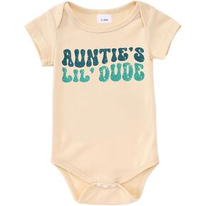 CM C & M WODRO حديثي الولادة طفل BODYSUTIONS LUMTIES LIL Funny Onesie Infant ROMPER SUMPER AUNT AUNT AUNT HABY GIFT 0-18M