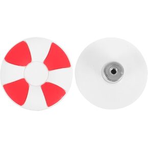 Cute Lifebuoy Shape Drawer Pulls Soft Plastic Cabinet Pulls Elegant Furniture Accessory for Coastal Home