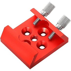Telescope Dovetail Base Finder Scope Mount Bracket Aluminum Alloy Accessory 1/4 Thread Red Black 40x44x16mm