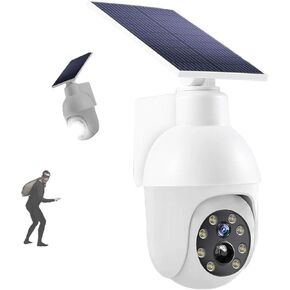 Appreciarel Surveillance Camera, Appreciarel Simulated Surveillance Camera Street Light, Weatherproof Ip64, High Brightness, Automatic Body Sensing for Yards Patio Garage (2PCS)