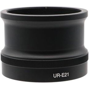UR-E21 Converter Adapter Metal Lens Filter Adapter Tube for Nikon Coolpix P6000 Camera Black