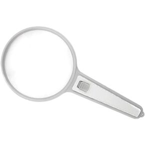 JSEIAJB Handheld Large Lens LED Light Handheld Reading Magnifying Glass(OneColor)