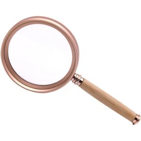 JSEIAJB Handheld Metal Frame High-Power Reading and Maintenance Magnifying Glass