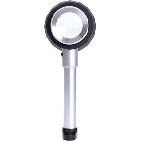 JSEIAJB Handheld Pipe LED Light for Cash Verification Antique Identification with Graduated Magnifying Glass