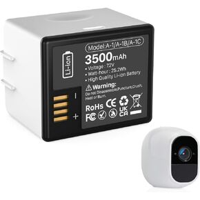 بطارية Wavypo 1 pack for Arlo Pro ، Pro 2 ، 3500mah protection battery for Arlo Pro ، Pro 2 Camera VMA4400 VMC4030 VM4230 VMS3230 VM4030 VM4030P