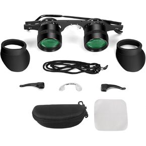 10X Binocular Glasses, Portable Fishing Binoculars HD Lens, Professional Multipurpose Folding Eyeglasses for Concerts Theater Opera Bird Watching Sports