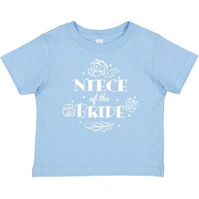 inktastic Niece of The Bride- Roses and Leaves Baby T-Shirt
