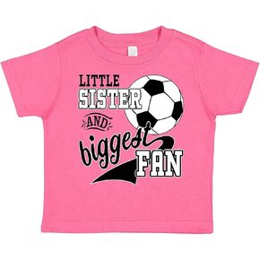 inktastic Little Sister and Biggest Fan- Soccer Player Toddler T-Shirt