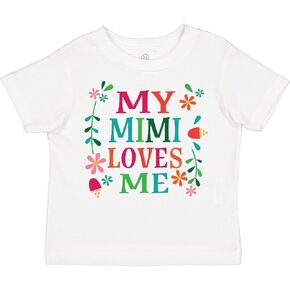 inktastic My Mimi Loves Me Girls Outfit Toddler T-Shirt