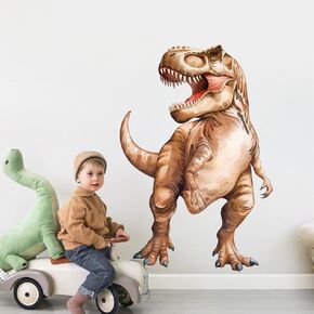 Tanlaby Large Dinosaur Wall Decals T-rex Wall Stickers Peel and Stick Decal for Baby Boys Kids Bedroom Nursery Playroom Decor（31.1×40.6in）