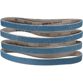 HARFINGTON 12pcs 1 x 30" Sanding Belts 3pcs Each of 40/60/80/120 Grit Zirconia Oxide Flush Joint Belt Sander Paper for Metal Woodworking Automotive Repair