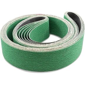Red Label Abrasives 2 X 60 Inch 60 Grit Metal Grinding Zirconia Sanding Belts, 6 Pack