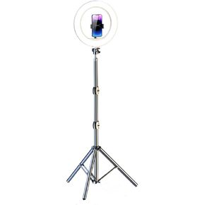 Mobile Phone Live Broadcast Triangle Bracket Fill Light Light a Full Set of Camera Support Frame Selfie Beauty Anchor(E,33 * 170cm)