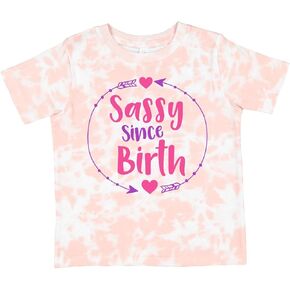 inktastic Sassy Since Birth, Sassy, Sassy Girl, Arrow, Hearts Toddler T-Shirt