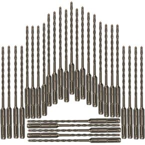 30PC, 5/32" x 6", SDS Plus Bits, Masonry Drill bit Set, SDS+ Hammer Bits