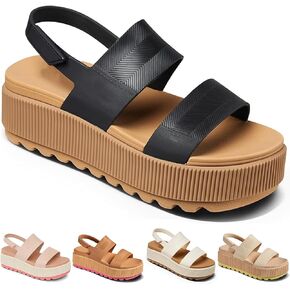 Fashion Platform Sandals for Women Casual Outdoor Slides Indoor Non Slip Comfort Wedges Sandals Summer