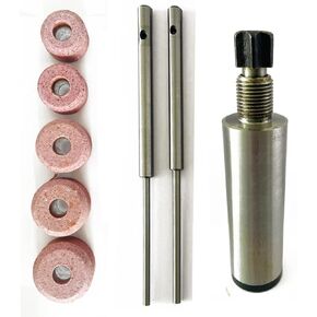 Valve Seat Grinder Sioux Stone Holder With 2 Pcs Sioux Grinding Stem Pilots with 5 Stones (Special Combo of 11/16" inches Thread)