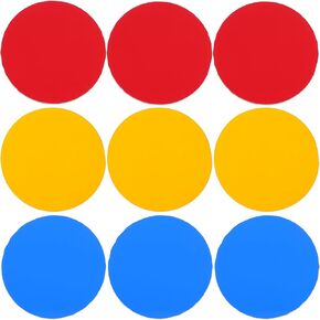 9pcs Teaching Instrument Round Color Filters Colored Lighting Filter Camera Round Head Flashes Color Correction Board Color Filters Kit Color Filters for Lights Camera Film Plastic