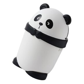 DECHOUS Cute Panda Trash Can Desktop Trash Bin Small Waste Bin for Boys and Girls Room